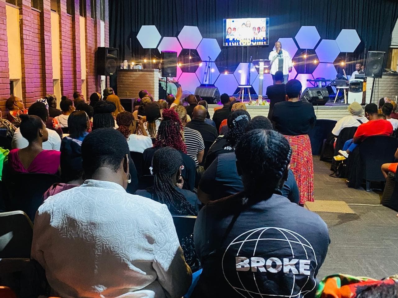 Congregation gathered together during a Renewed Life service.