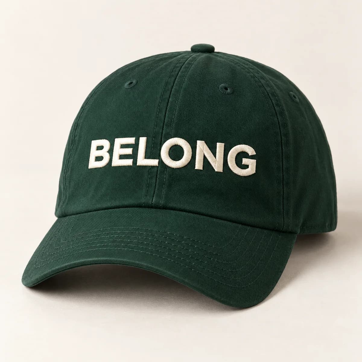 Belong cap — product visualization