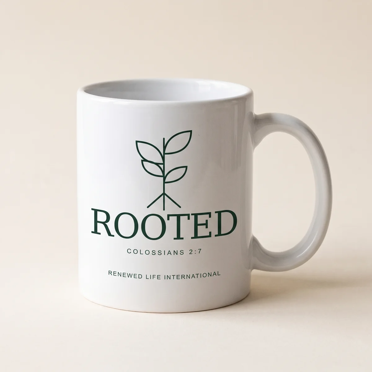 Rooted mug — product visualization