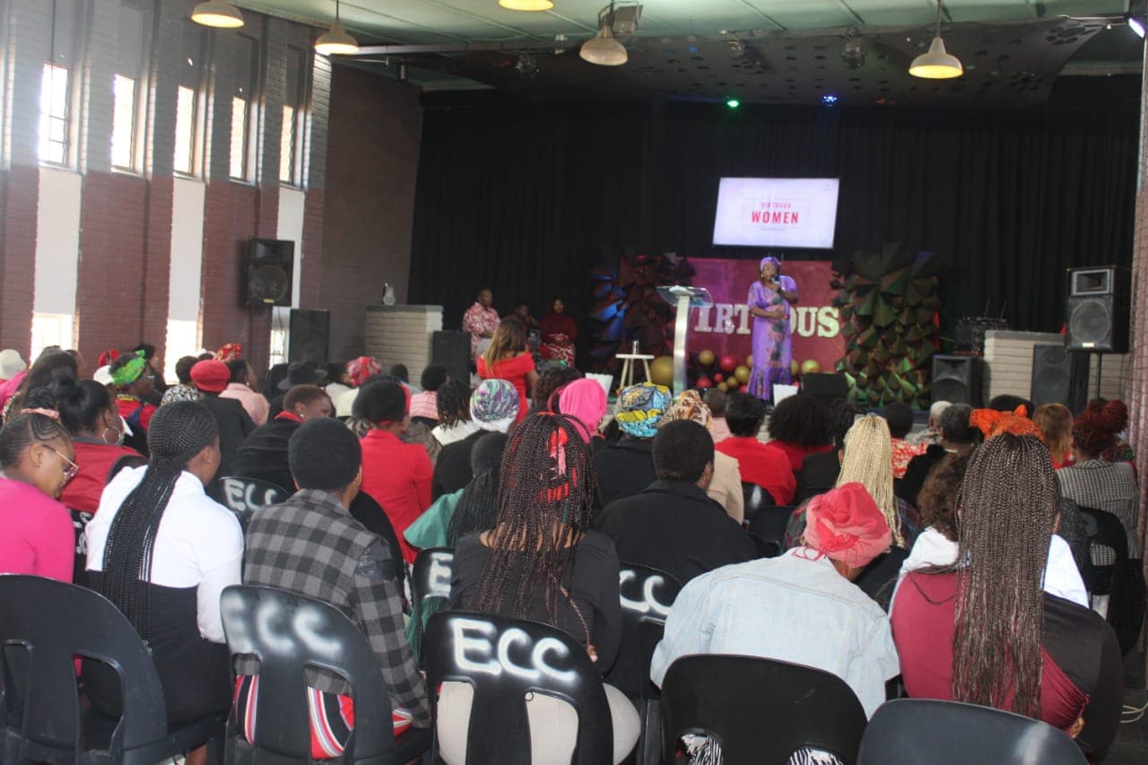 Women gathered in ministry at Renewed Life International.