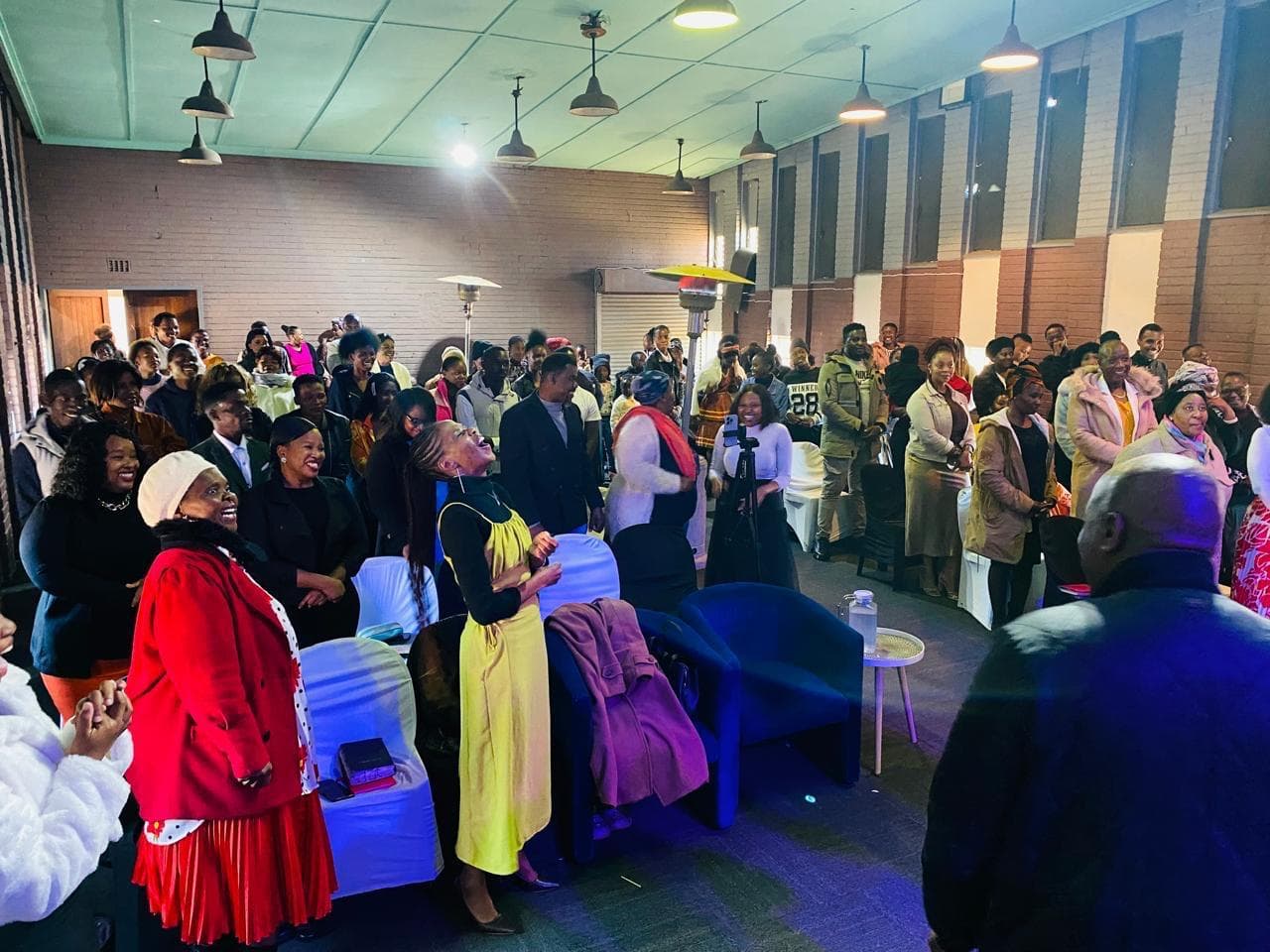 Congregation gathered in a Renewed Life worship service.